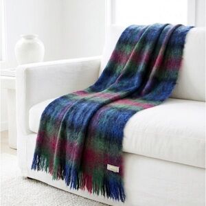 St Albans Mohair Throw Blanket Plaid Made in Australia